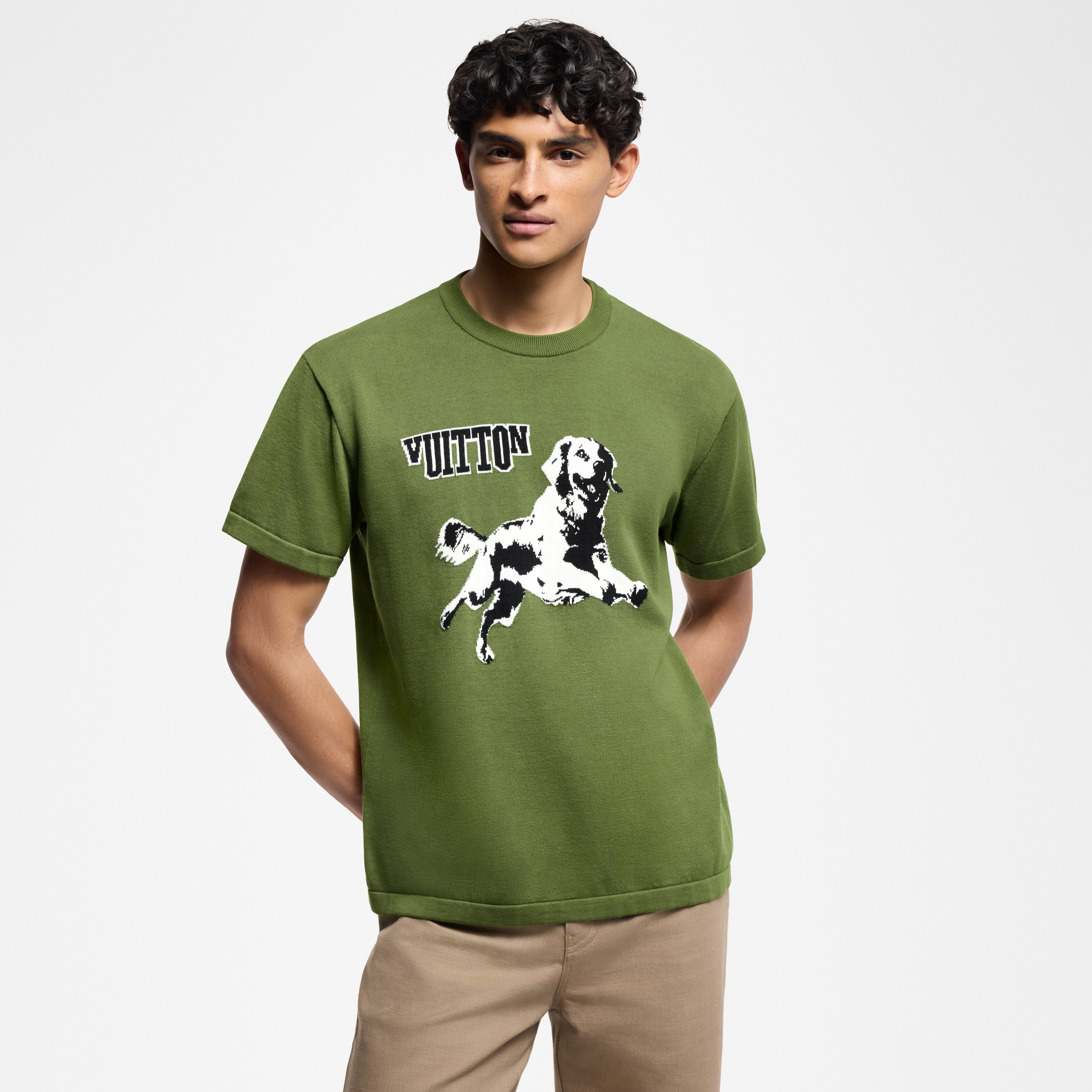 Short-Sleeved Cotton Crewneck - Ready-to-Wear | LOUIS VUITTON